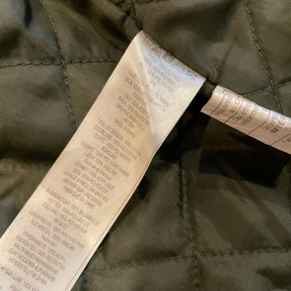 French connection szS pine green anorak w faux faux fur/leather trim - Picture 12 of 14